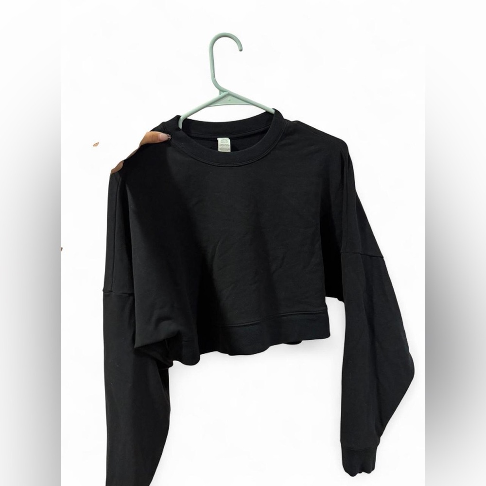 ALO Yoga Cropped Sway Crew Neck Pullover